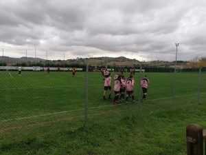 L'abbraccio dopo il gol di Piccini